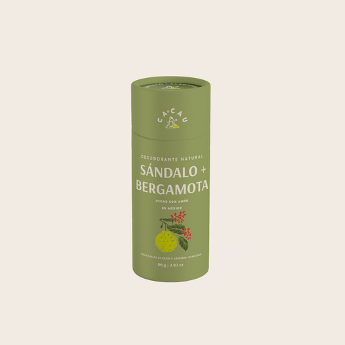 Natural Deodorant Sandalwood + Bergamot 80g
