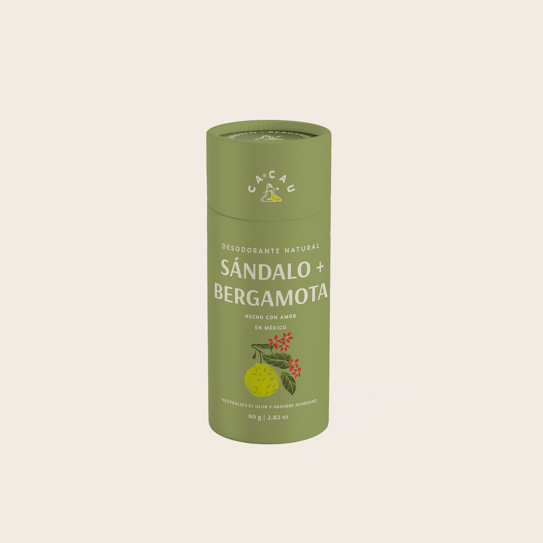 Desodorante Natural Sándalo + Bergamota 80g