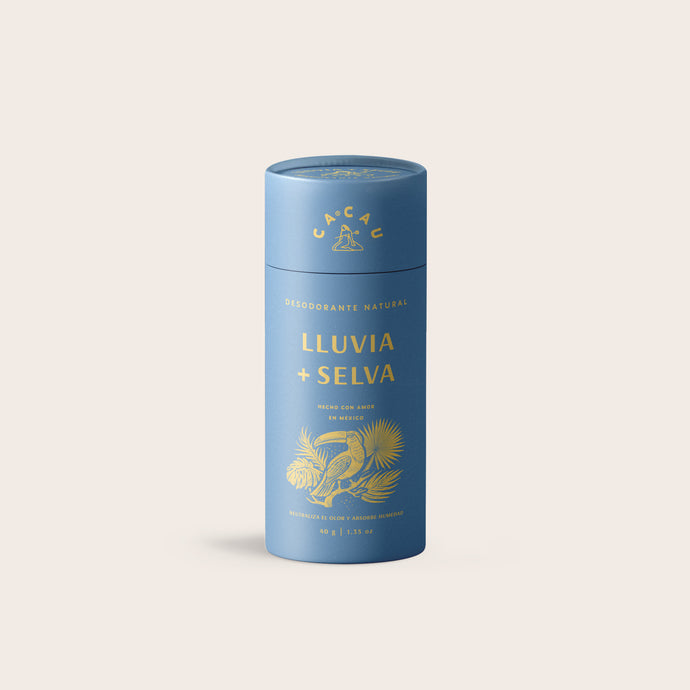 Desodorante Natural Lluvia + Selva 40g (Edición de viaje)