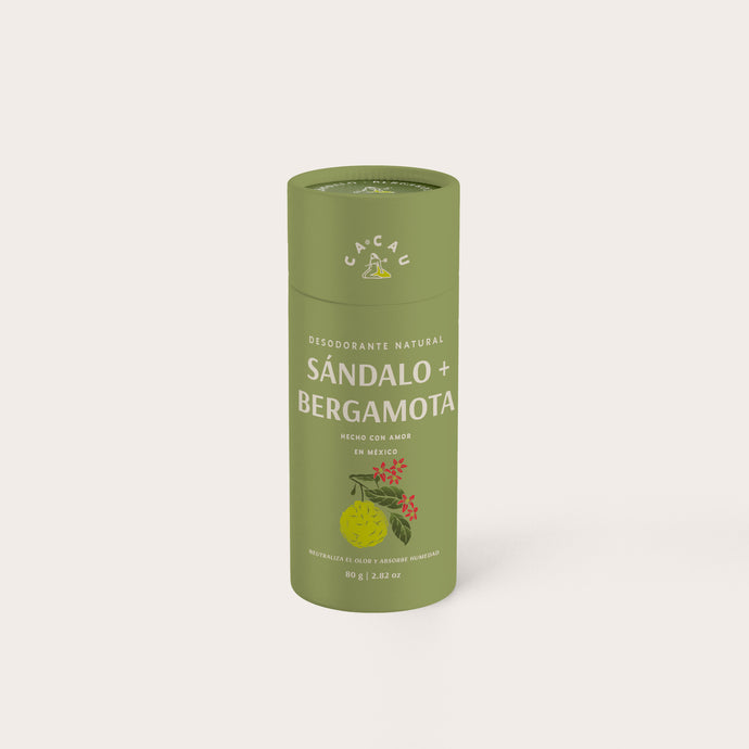 Natural Deodorant Sandalwood + Bergamot 80g
