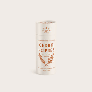 Desodorante Natural Cedro + Ciprés 80g