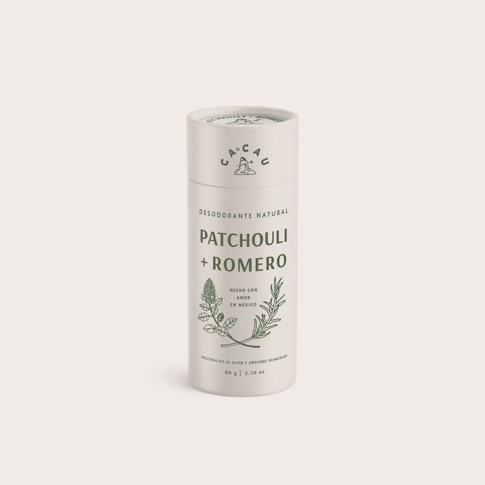 Desodorante Natural Patchouli + Romero 80g